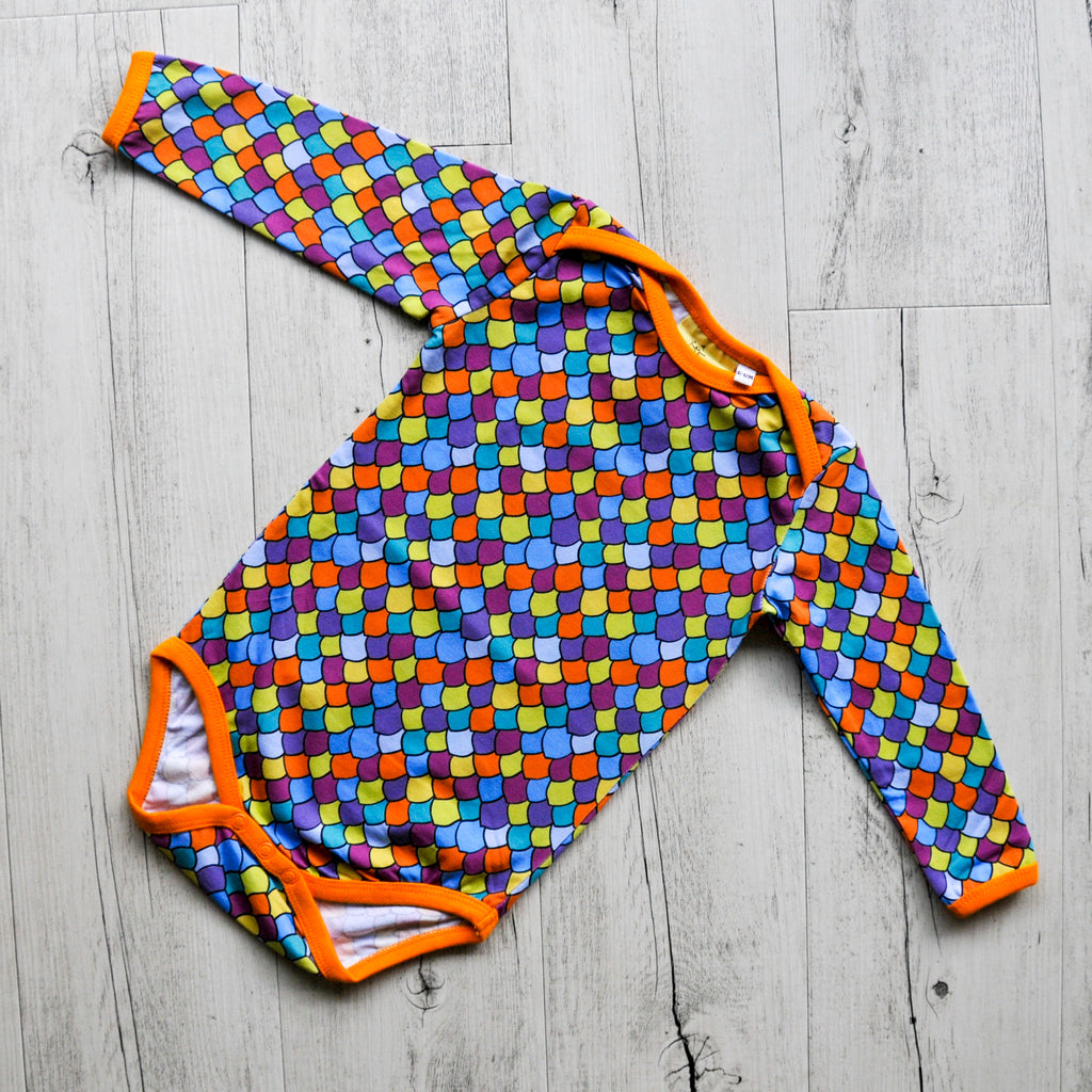 Rainbow scales | Baby bodysuit onsie