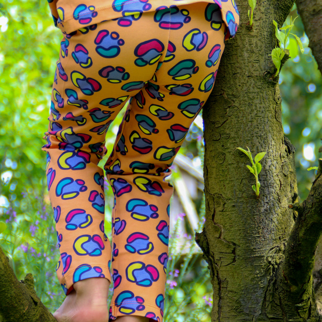 Rainbow Leopard Spot | Kumquat | Leggings