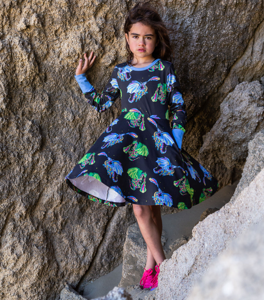 Astrid & Orion the Star Lighters | Twirl dress long sleeve