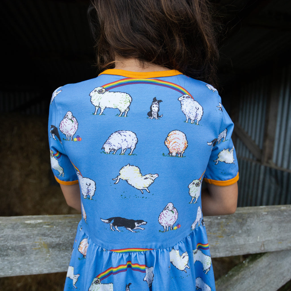 Rainbow Sheep | Babydoll dress