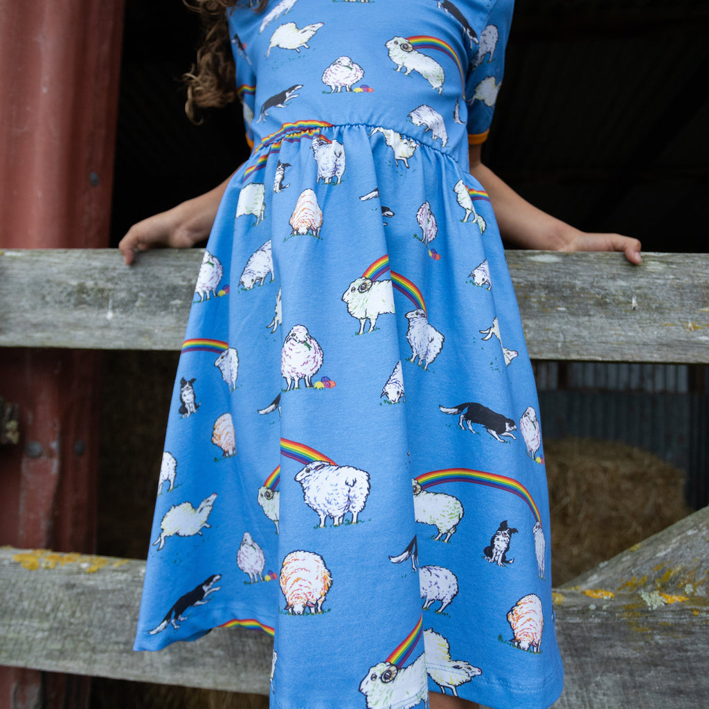 Rainbow Sheep | Babydoll dress
