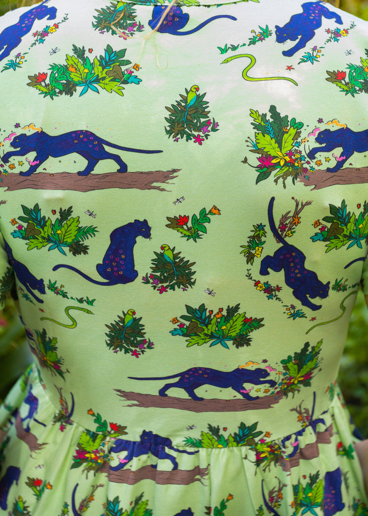 Flower Painting Panther | Coco dress