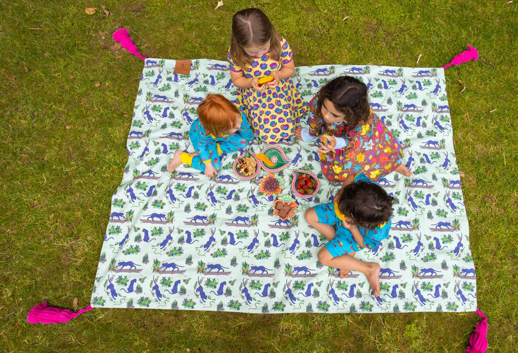 Picnic Blanket | Divya the Flower Painting Panther