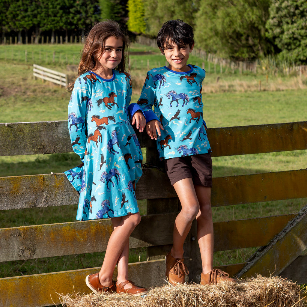 boy and girls horse clothes